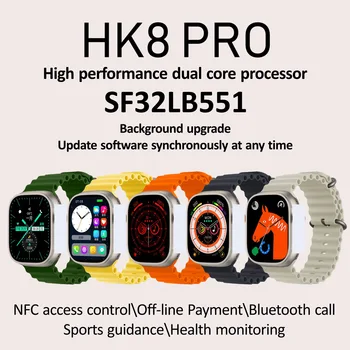2022 חדש HK8Pro שעון חכם Bluetooth שיחה ניטור לחץ דם NFC תשלום מנותק פעילות גופנית מטר צעד
