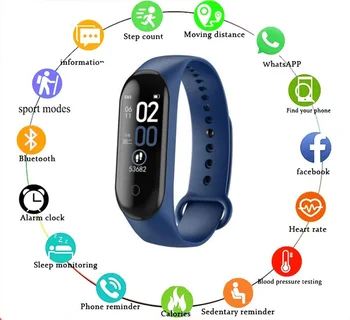 2023 חדש Smartwatch M4 חכם שעון צמיד Bluetooth קצב הלב, לחץ הדם מבחן כושר גשש ספורט צפו Dropship
