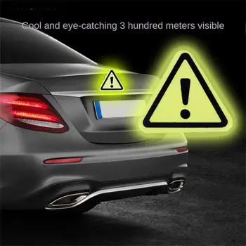 2pcs רכב רעיוני מדבקות משולש על מכונית משאית אופנוע רפלקטור עיצוב בלילה בטיחות הנהיגה מארק אזהרה רישוי.