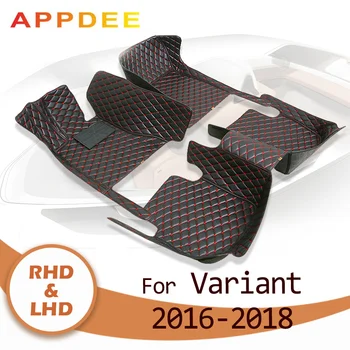 APPDEE המכונית מחצלות עבור פולקסווגן גרסה 2016 2017 2018 מותאם אישית אוטומטי הרגל ריפוד הרכב שטיחים כיסוי