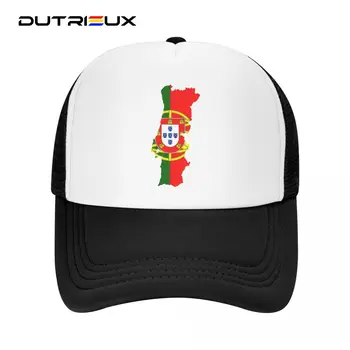 DUTRIEUX אופנת יוניסקס פורטוגל המפה דגל כובע נהג המשאית למבוגרים מתכוונן כובע בייסבול נשים גברים הגנה מפני שמש כובעי Snapback