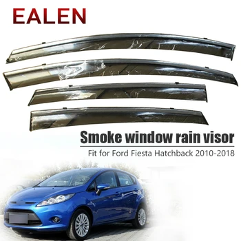 EALEN על פורד פיאסטה Hatchback 2010 2011 2012 2013 2014 2015 2016 2017 2018 ABS אביזרים 4Pcs/1Set עשן החלון גשם מגן השמש