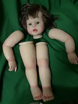 FBBD אישית מוגבלת 29inch התינוק נולד מחדש פגי בחורה גדולה עם יד מושרש שיער חלק DIY בובות לילדים