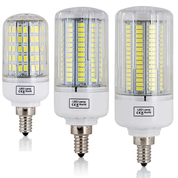 LED תירס אור נורות E12 בורג בסיס 5730 SMD 12W 15W 20W 25W 30W 110V לבן בוהק מגניב חם המנורה בבית Lampada המבחנה Bombillas