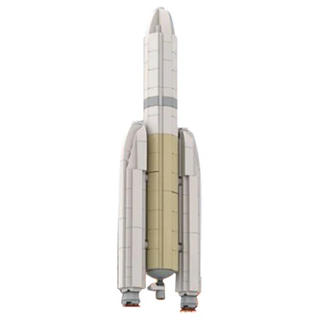 MOC Midi ESA אריאן V רקטות אבני הבניין ערכת בחלל לוויין סטורן V בקנה מידה 1:110 חקר הרכב Juguetes לבנים צעצועים
