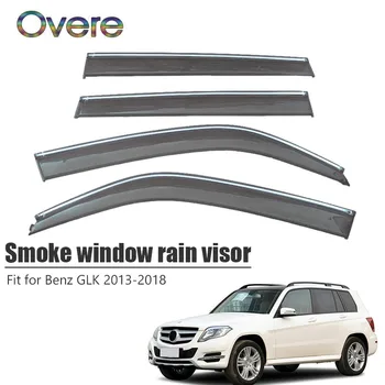 OVERE חדש 1Set עשן החלון גשם מגן על מרצדס GLK 300 200 260 2013-2018 ABS פתח שמש העלה מגינים שומר אביזרי רכב