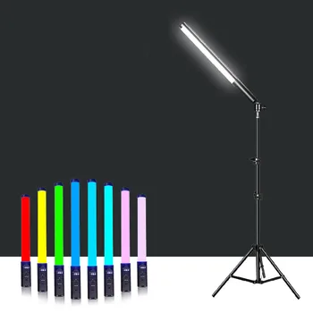 RGB מקל אור Led אור השרביט כף יד צינור תאורה 3200K-5500K צילום מנורת סטודיו לצילום מסיבת קונצרט ווקאלי