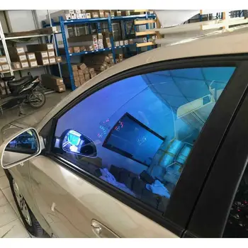 Sunice 1x2m 55%VLT לרכב אוטומטי זיקית גוון חלון הסרט פרטיות זכוכית מגן שמש גוון דקורטיביים מכונית שקפים דבק עצמי