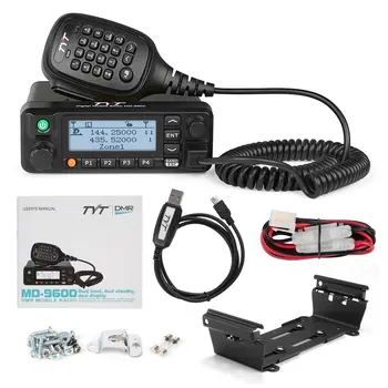 TYT MD-9600 GPS דיגיטלי/FM אנלוגי Dual Band DMR נייד המשדר 50 וואט VHF/UHF מכונית משאית רדיו חובבים בשר הווקי טוקי