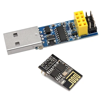 USB ESP8266 הפריצה CH340C ESP-01 ESP-01S פרוג Wifi מתכנת Downloader מתאם עם איפוס אוטומטי להוריד מעגל