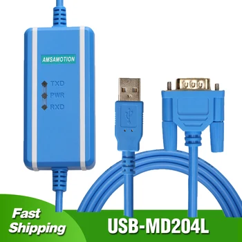 USB-MD204L תכנות כבלים XINJE OP320-A MD204L MD306L MD308L מסך מגע פנל HMI להוריד שורה