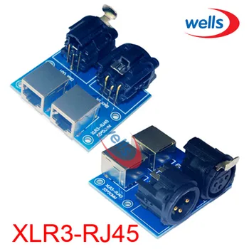 XLR3 כדי RJ45 מחבר שימוש DMX512 XLR3-RJ45 בקר LED אביזרים