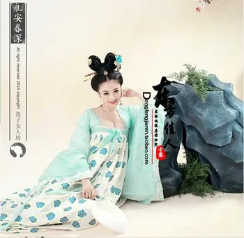 YongAnChunShen 2015 עיצוב חדש משחק טלוויזיה של אגדה של טאנג הקיסרית WuMeiNiang הנסיכה בתחפושת אותו עיצוב המשרתת משרתת התחפושת