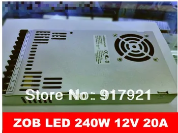 ZOB הוביל את המוצרים האחרונים 240W 12V 20A AC/DC200V-240V אספקת חשמל מיתוג 240w תצוגת led / מודול ייעודי הסיטוניים