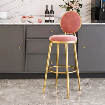 אירופה מטבח בר כיסא מודרני גבוה מתכת הקבלה כיסאות בר בעיצוב יוקרתי הביתה נורדי Sgabelli דה בר יומי רהיטים