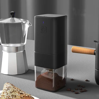 אלחוטי נייד חשמלי מטחנת קפה נטענת USB מקצוע קרמיקה שחיקה ליבת פולי קפה מטחנת