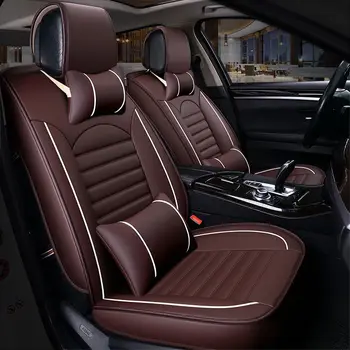 ארבע עונות אוניברסלי עור מושב המכונית כיסוי עבור מזראטי GranTurismo Quattroporte לבנטה ג ' יבלי הפנים המכונית אביזרי רכב