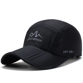 בקיץ ייבוש מהיר כובע בייסבול גברים ונשים לנשימה Snapback קיפול ספורט כובע חיצוני הגנה הרים כובע השמש