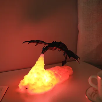 הדפסת 3D טילים אורות חדשים וייחודיים מתנות מוצרים יצירתיים קישוטים LED אורות ליל אישית קישוט חדר השינה