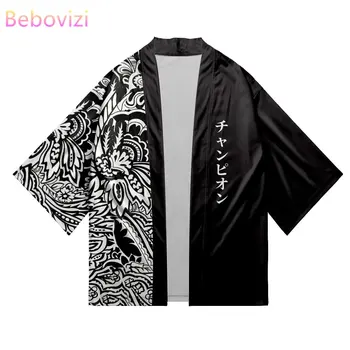 היפני המסורתי, הקימונו קרדיגן גדול Haori 2023 Harajuku נשים גברים Cosplay החולצה יאקאטה סמוראי בגדים