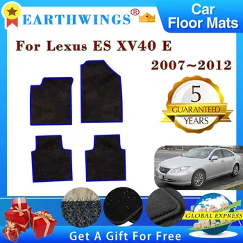 המכונית מחצלות עבור לקסוס ES XV40 ES350 2008 2009 2007~2012 שטיחים Footpads שטיחים כיסוי הרגל רפידות הפנים עזרים מדבקות