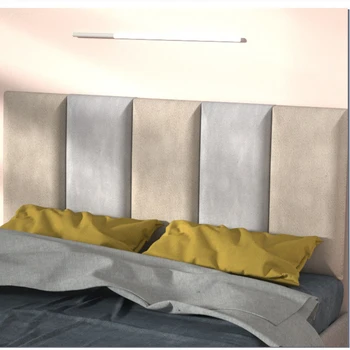 חדר השינה החדש המיטה עיצוב המיטה רכים שקית אנטי-התנגשות טאטאמי עיצוב טכנולוגיה בד 3D קיר מדבקה דבק עצמי בראש הלוח