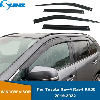 חלון רכב מגן על טויוטה Rav-4 Rav4 XA50 2019 2020 2021 2022 2023 החלון בצד ההסתה שמש גשם העלה מגינים שומרים השמשה