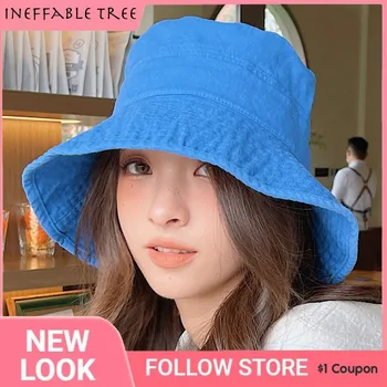 יפנית מוצק קפלים דלי כובע הנשי קוריאני ההגירה נסיעות פנאי קיץ גדול, שוליים רחבים, דייג כובע שמש כובעים לנשים