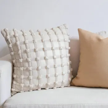 יצירתי 3D בועה כרית כיסוי קרם לבן משובץ אור יוקרה הכרית מכסה דקורטיבי אופנה עיצוב הבית ספה כרית כיסוי
