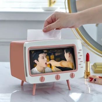 יצירתי טלוויזיה בסגנון רקמות תיבת ילד ילדה של עיצוב חדר המתנה חדר המכונית ספה מלון נייר מעוצב המכיל רקמות תיבת