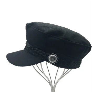 כובעי חורף לנשים גברים מתומן כובע צמר לחצן כובעי בייסבול מגן השמש כובע Gorras Casquette Touca שחור מזדמן
