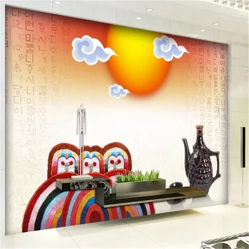 מותאם אישית יין הנושא מסעדת נוף נייר קיר בסגנון קוריאני ברביקיו רקע הביתה תעשייתי עיצוב ציור קיר טפט 3D