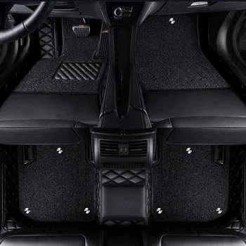 מנהג המכונית מחצלות עבור אינפיניטי Q70L 2013-2020 פרטים בפנים אביזרי רכב כפולה-סיפון נשלף