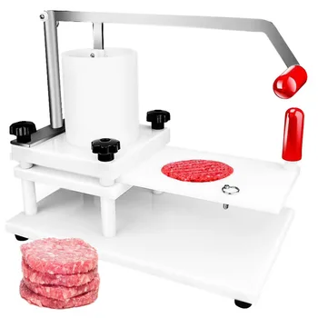 מסחרי פלסטיק המבורגר דפוס מכונת Beaf בשר לחיצה מכונה ידנית PE המבורגר בשר Beaf פרסר