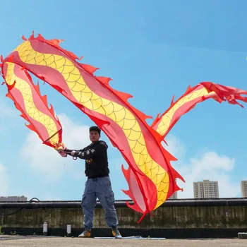 מצחיק כושר כיכר דרקון רוקד הסרט סינית מסורתית פסטיבל ביצועים למבוגרים חיצונית בידור ספורט אביזרים