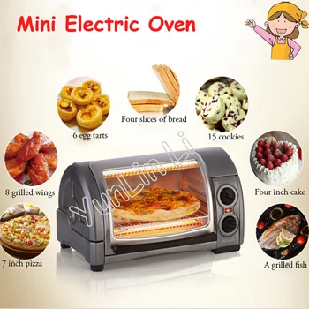 משק תנור פיצה מכונה רב תכליתי מיני תנור 220V ביתי בתנור חשמלי, מכונת עוגה טוסטר