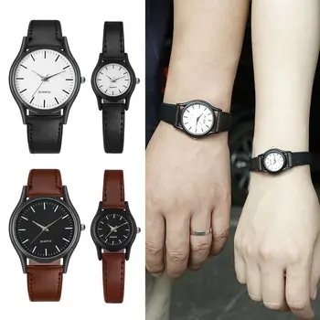 מתנה אופנתית חגורת עור שעונים בסגנון פשוט מזדמן מעולה קוורץ שעון נשים שעון קוורץ לצפות