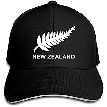 ניו זילנד היפ הופ כובע בייסבול כובע Snapback כובעי מתכוונן גברים, נשים, שחורים כובע לנשים כובעים כובע נהג המשאית פוליאסטר