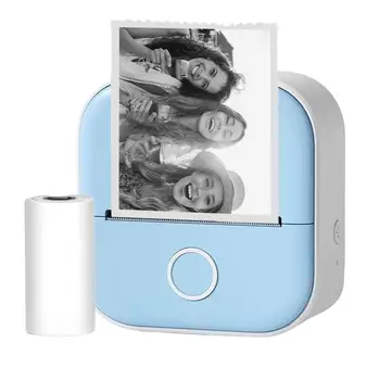 נייד Mini תווית מדפסת צילום תרמי מדבקות מדפסות Inkless Bluetooths כיס מיני מדפסת מדבקות הבורא