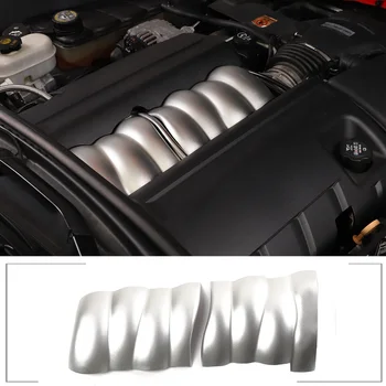 סגסוגת אלומיניום מנוע הרכב צריכת האוויר מכסה מנוע הגנה לקצץ כיסוי עבור שברולט קורבט C6 2005-2013 אביזרים