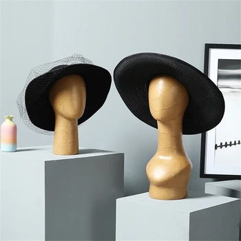 סוף גבוה היד עשוי נייר קראפט הראש מודל בוטיק חנות בגדים צעיף כובע השרשרת תצוגת אביזרים שולחן המגבעת מדף תצוגה