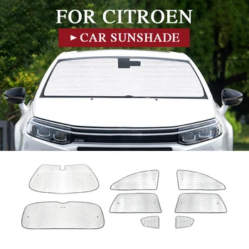עבור סיטרואן C5 סדאן 2007-2017 אוטומטי שמשת הרכב שמשיה שמש UV מגן בלוק כיסוי סדרה אחת לכל צד החלון הקדמי אביזרים