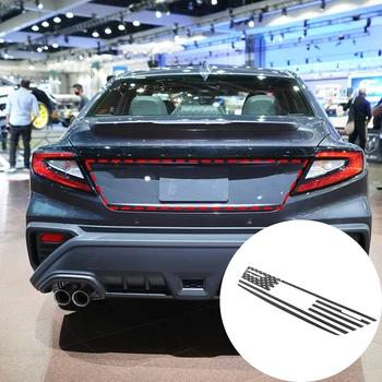 על 2021-2023 סובארו WRX PVC לוחית הרישוי האחורית מסגרת מדבקת דגל סגנון מדבקה אביזרי רכב