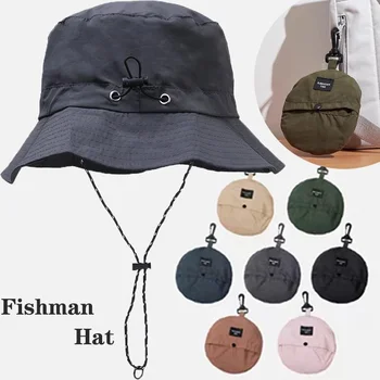 עמיד למים. הדייג כובע נשים שמש קיץ אנטי-UV להגנה מחנאות טיולים טיפוס הרים כובעי גברים פנמה דלי חיצונית הכובע