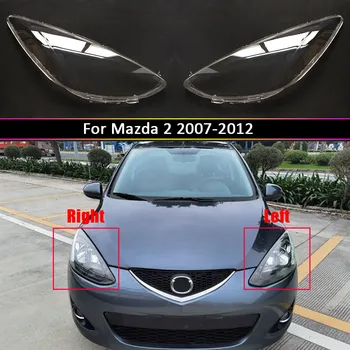 רכב אוטומטי של המנורה מקרה פנס חזית זכוכית עדשת מאזדה 2 2007-2012 החלפת אהיל כיסוי מעטפת