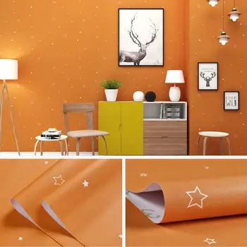 שיפוץ DIY Decorable סרט PVC עם דבק עצמי צבעוני כוכב טפט צ ' יילדס עיצוב חדר השינה לקלף & מקל רהיטים קיר מדבקה